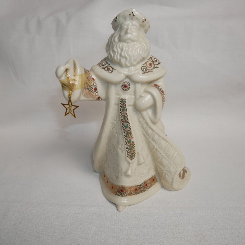 Lenox China Jewels Victorian Santa Bone China 6th in Series 1999 Vintage